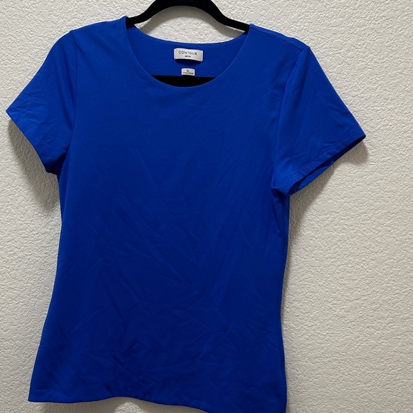 Aritzia Cobalt Blue Short Sleeve Tee - Picture 1 of 6